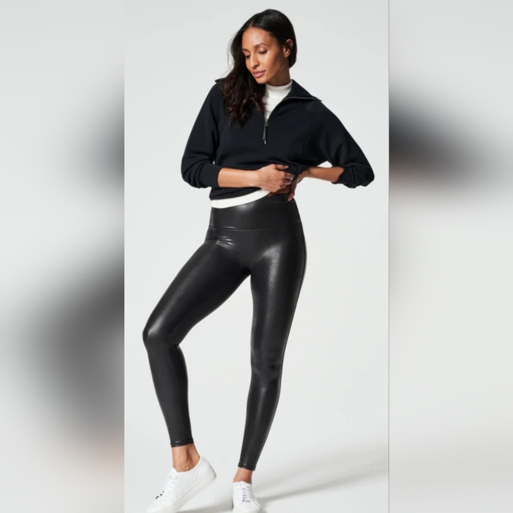 SPANX  Faux Leather Leggings  M. NWOT